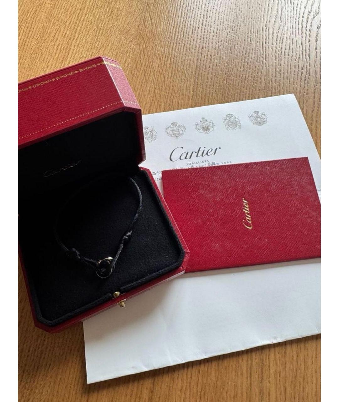 CARTIER Черный браслет из белого золота, фото 2