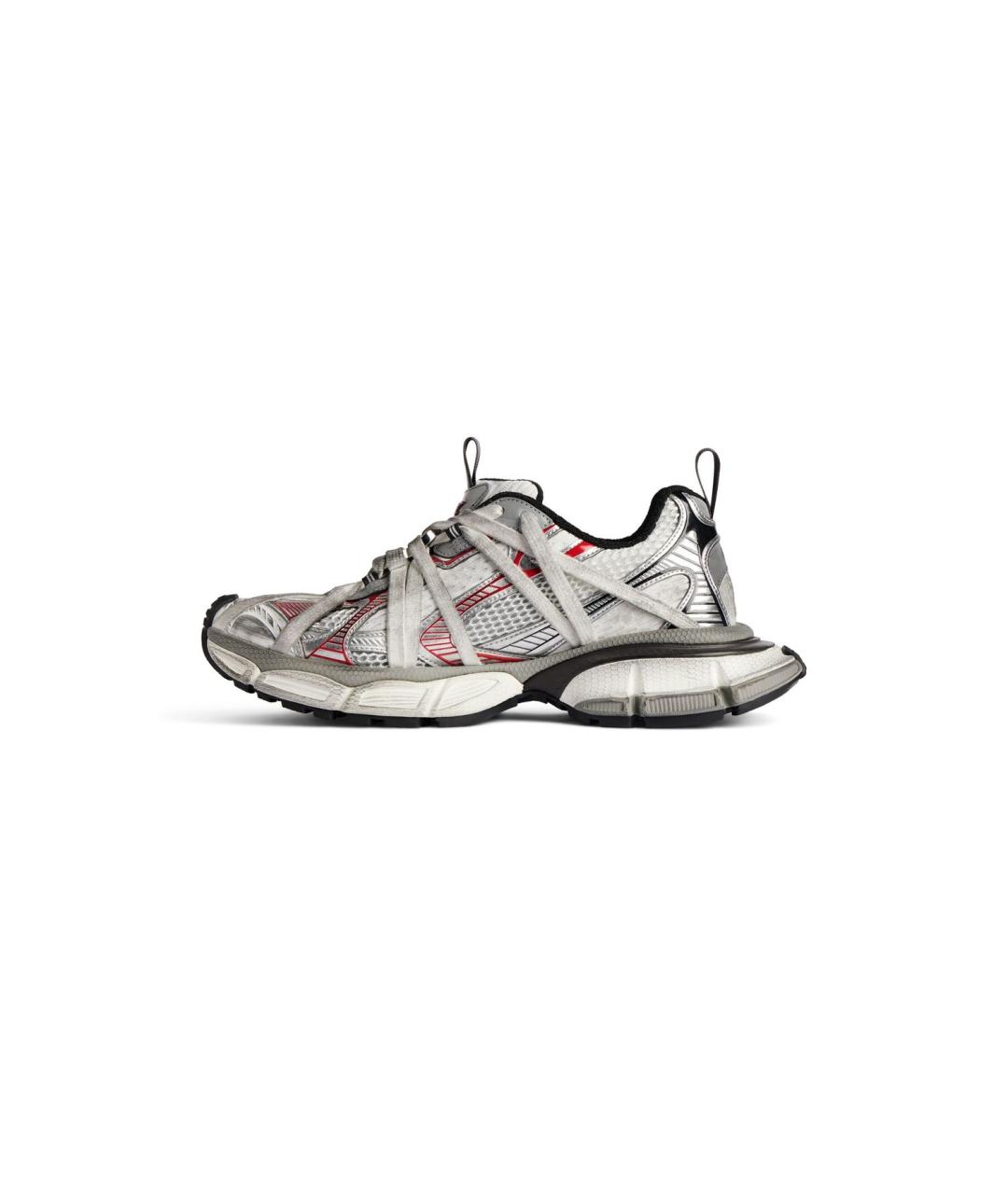 BALENCIAGA Серые текстильные низкие кроссовки / кеды, фото 4