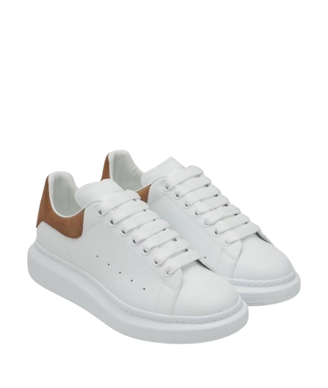 ALEXANDER MCQUEEN Белые кожаные низкие кроссовки / кеды, фото 1