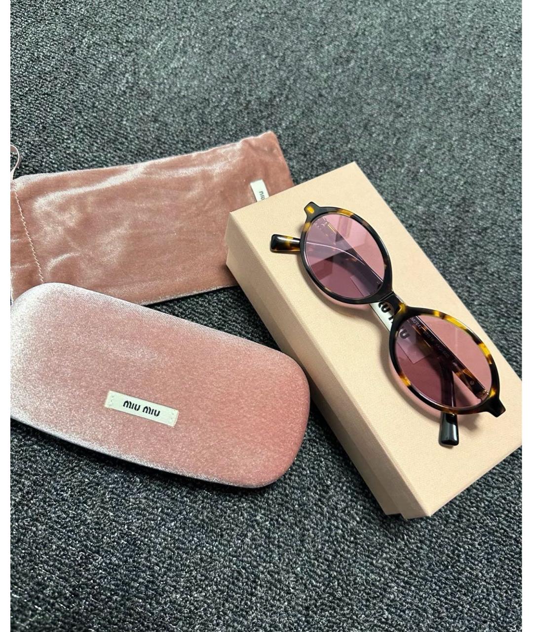 MIU MIU Мульти пластиковые солнцезащитные очки, фото 4