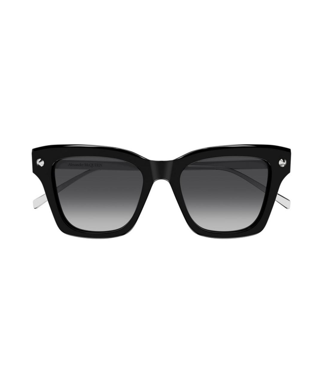 ALEXANDER MCQUEEN Черные пластиковые солнцезащитные очки, фото 2