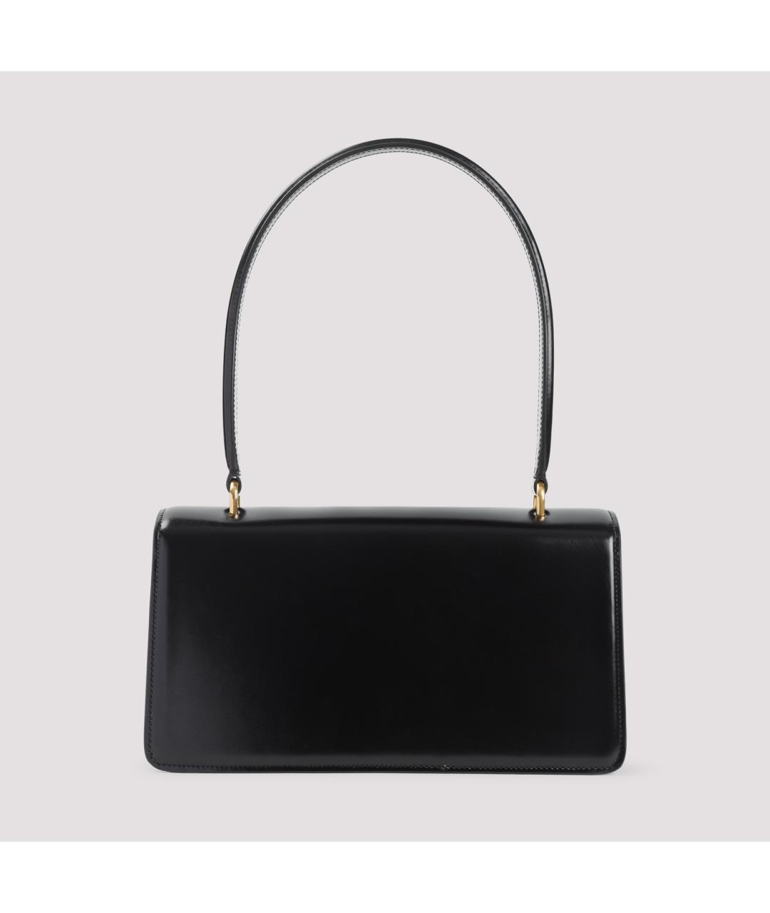 VALENTINO Черная кожаная сумка через плечо, фото 3