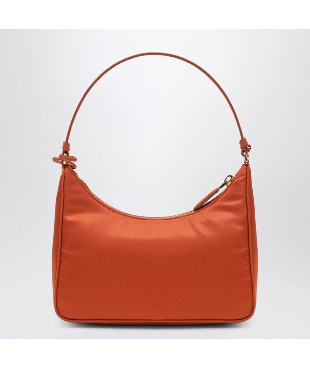 PRADA Оранжевая кожаная сумка через плечо, фото 2