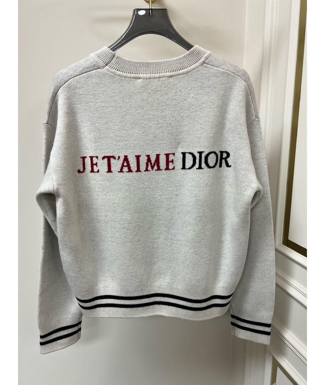 CHRISTIAN DIOR Серый джемпер / свитер, фото 5
