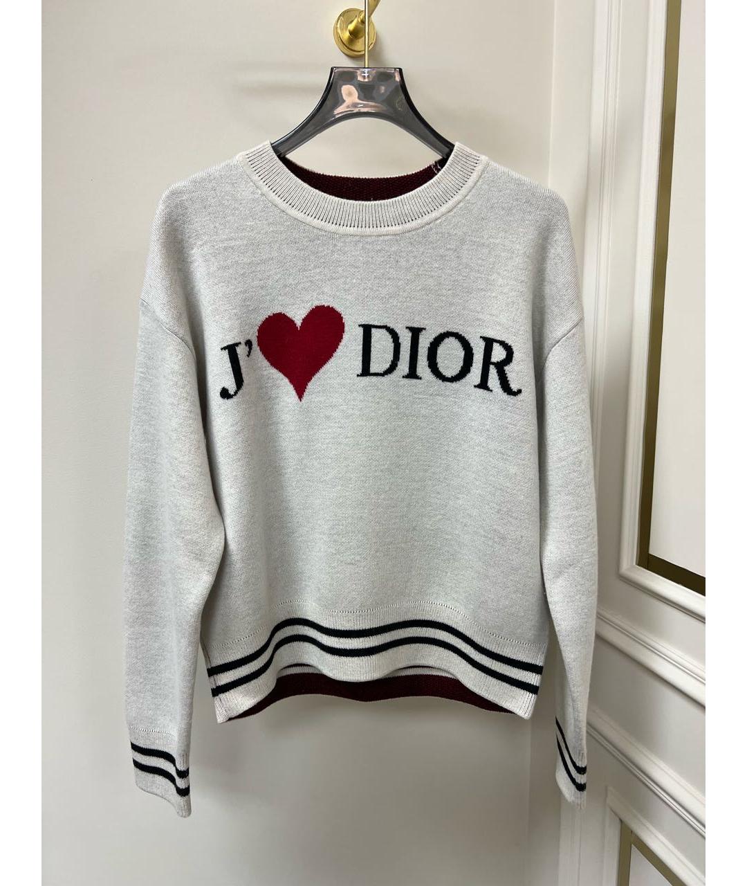 CHRISTIAN DIOR Серый джемпер / свитер, фото 9