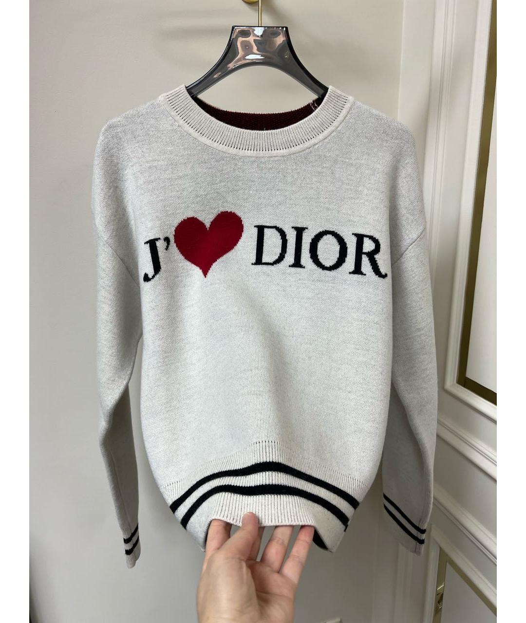 CHRISTIAN DIOR Серый джемпер / свитер, фото 3