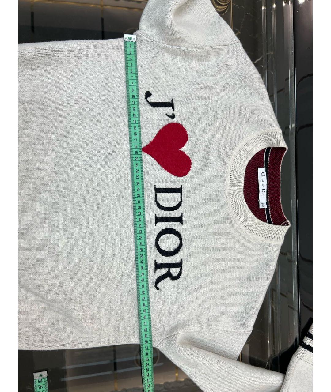 CHRISTIAN DIOR Серый джемпер / свитер, фото 8