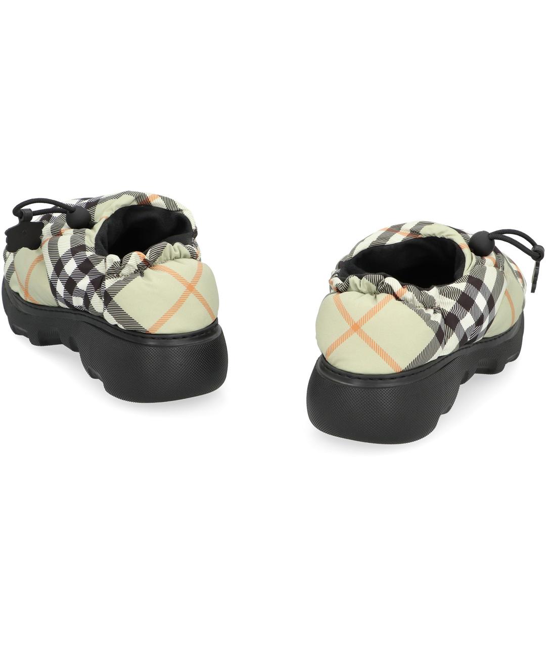 BURBERRY Бежевые синтетические мюли, фото 4