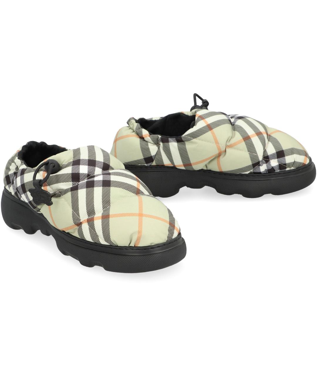 BURBERRY Бежевые синтетические мюли, фото 3