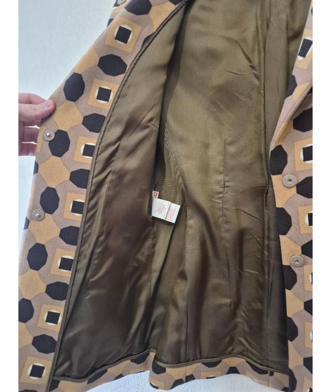 MARNI Бежевый шерстяной жакет/пиджак, фото 3