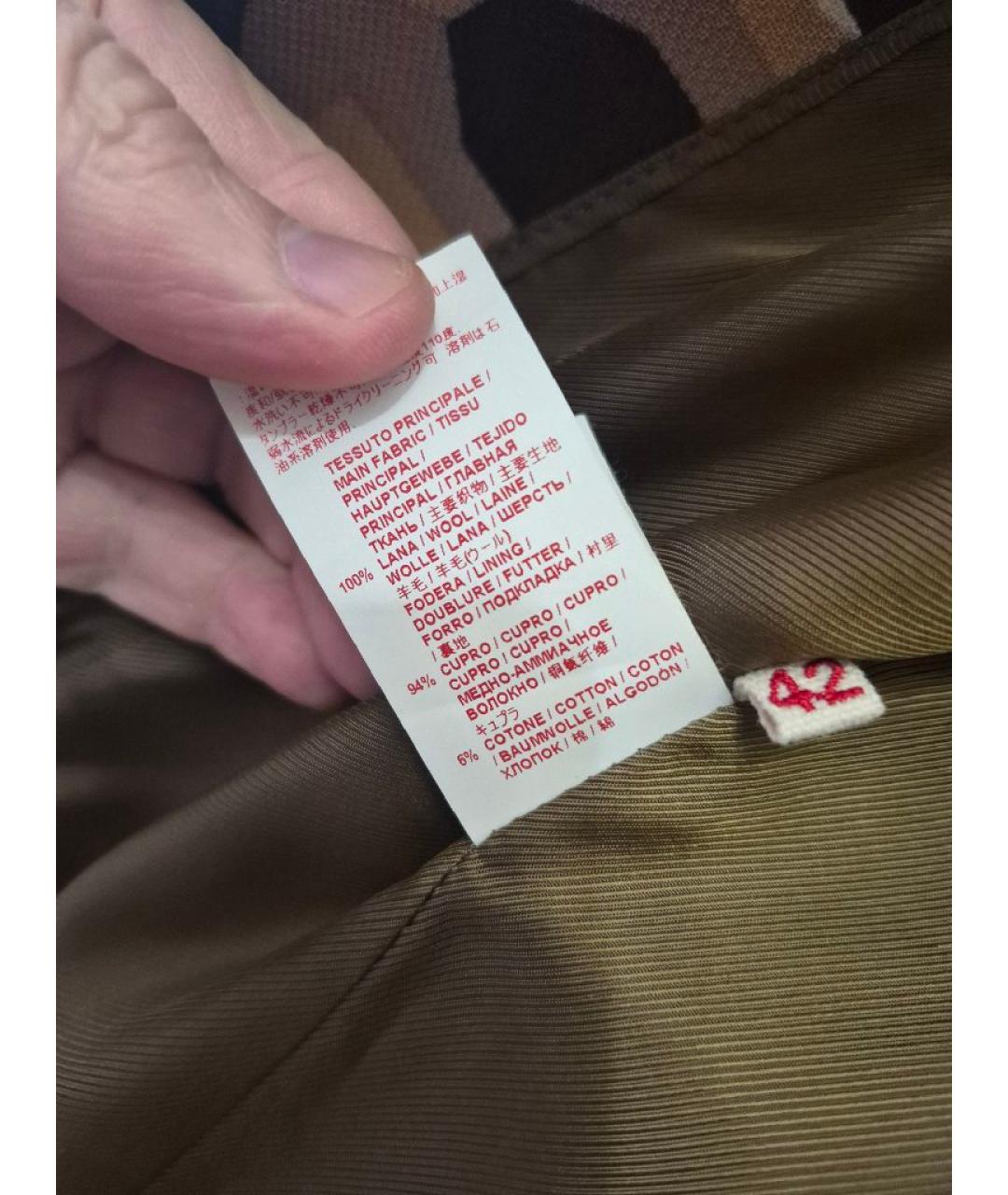 MARNI Бежевый шерстяной жакет/пиджак, фото 7