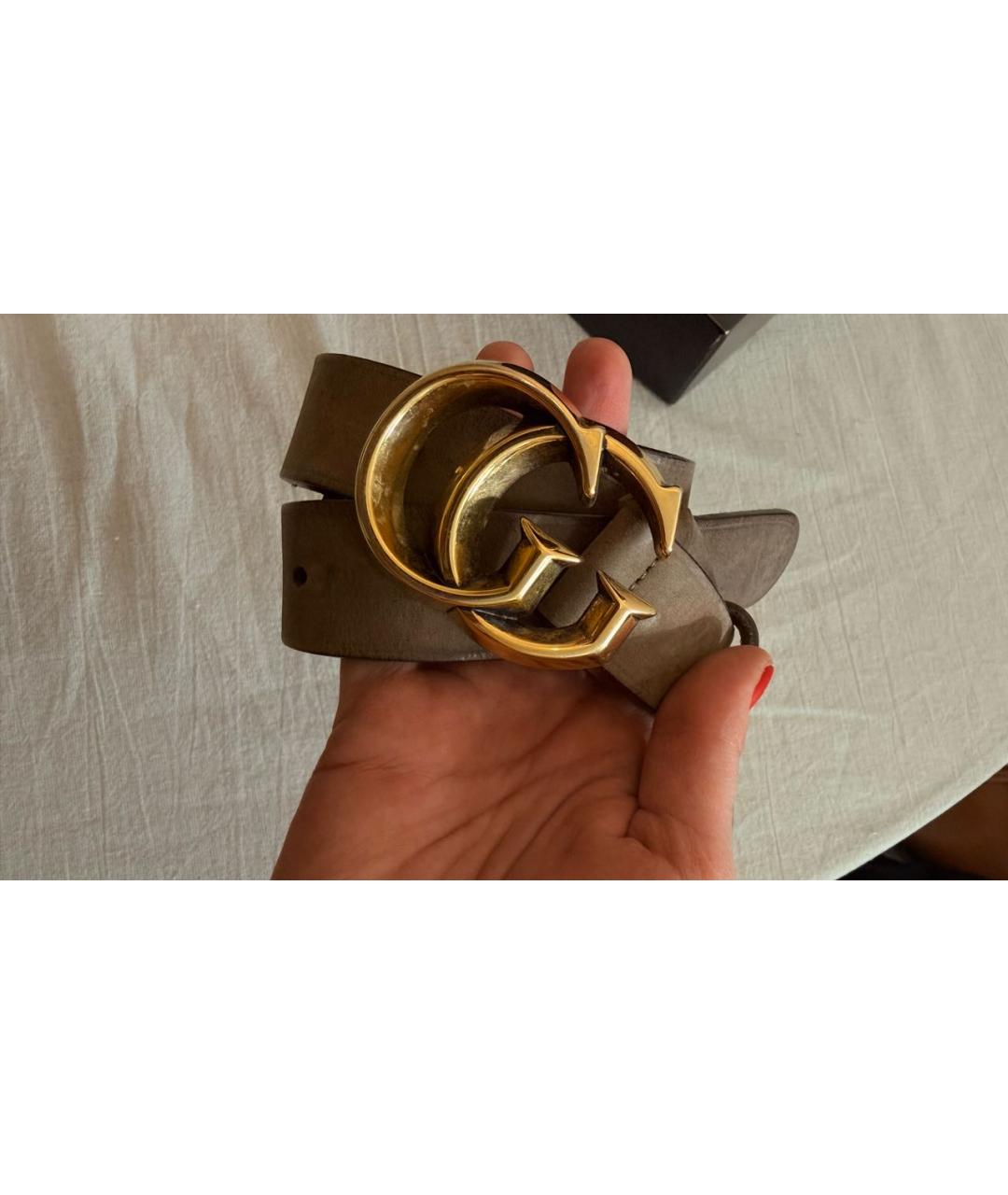 GUCCI Коричневый кожаный ремень, фото 4