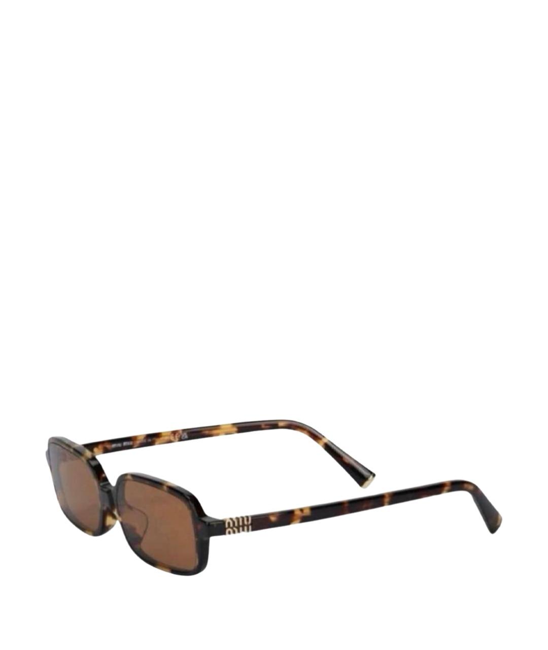 MIU MIU Оранжевое пластиковые солнцезащитные очки, фото 1