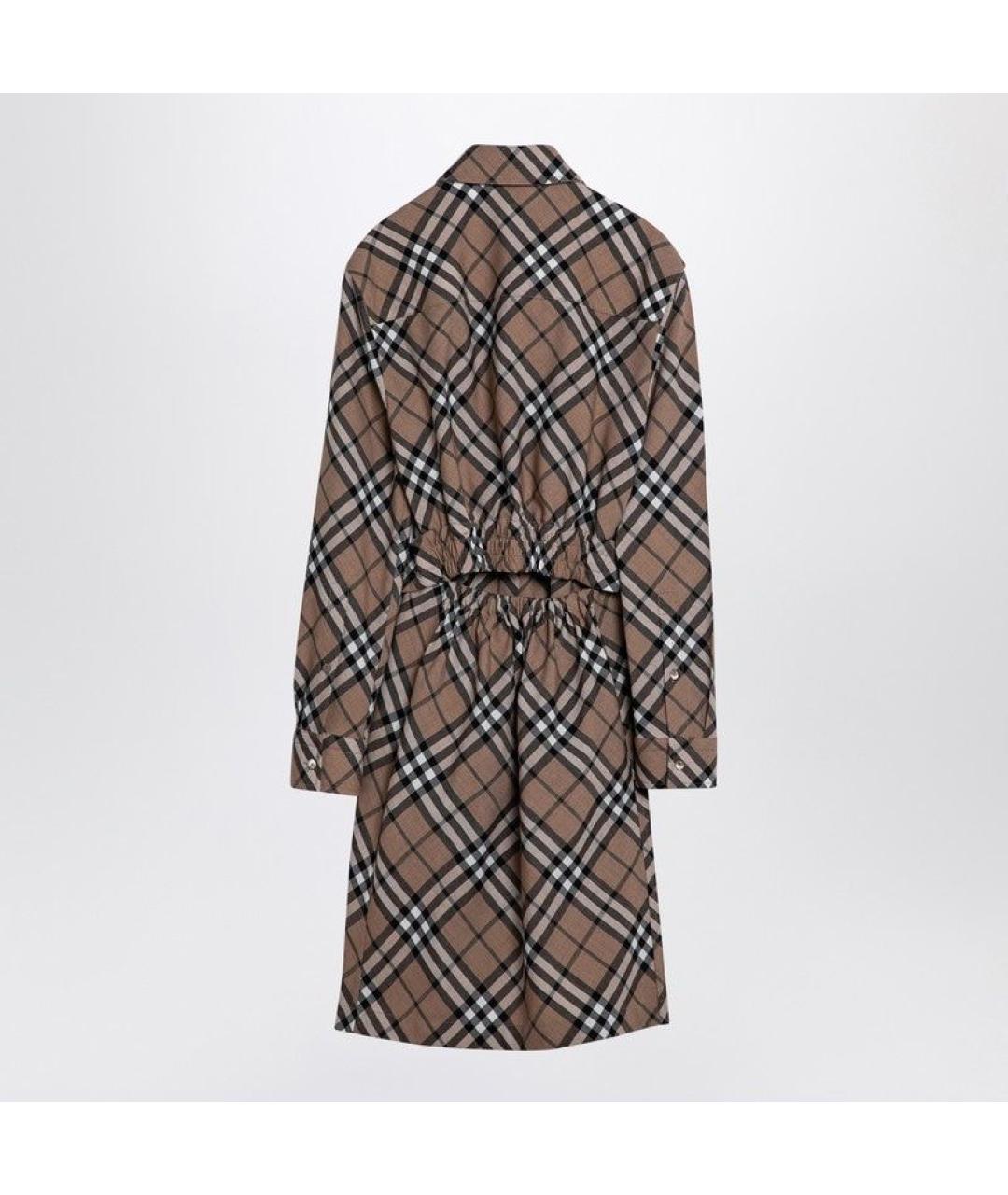 BURBERRY Бежевое повседневное платье, фото 2