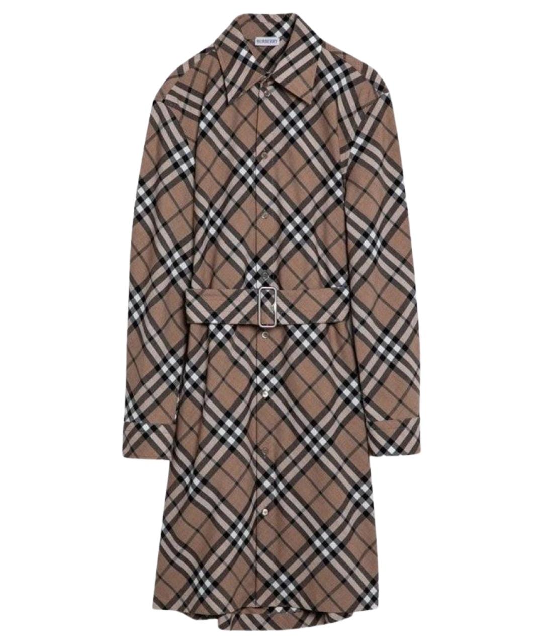 BURBERRY Бежевое повседневное платье, фото 1