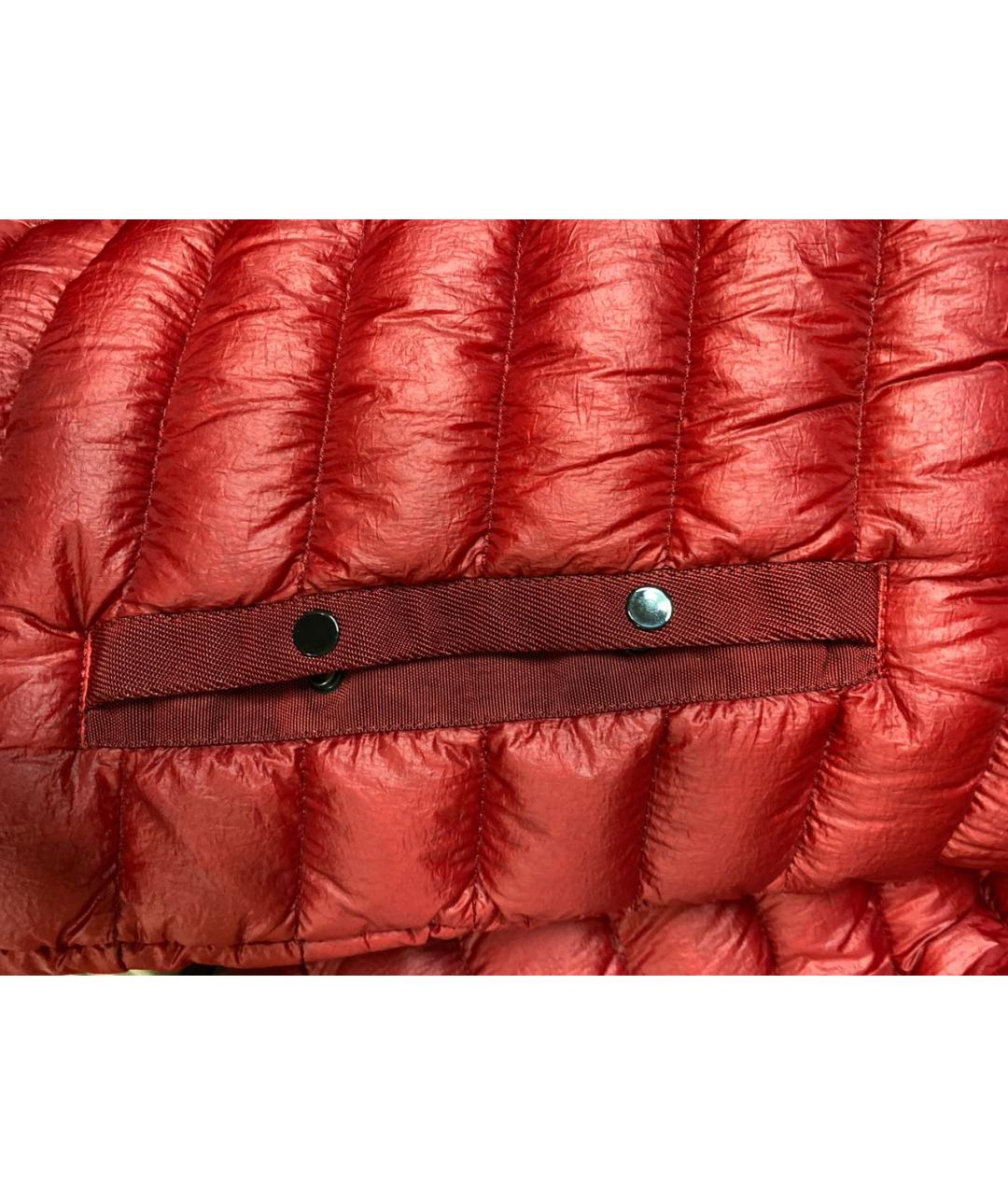 STONE ISLAND Красный полиамидовый пуховик, фото 4