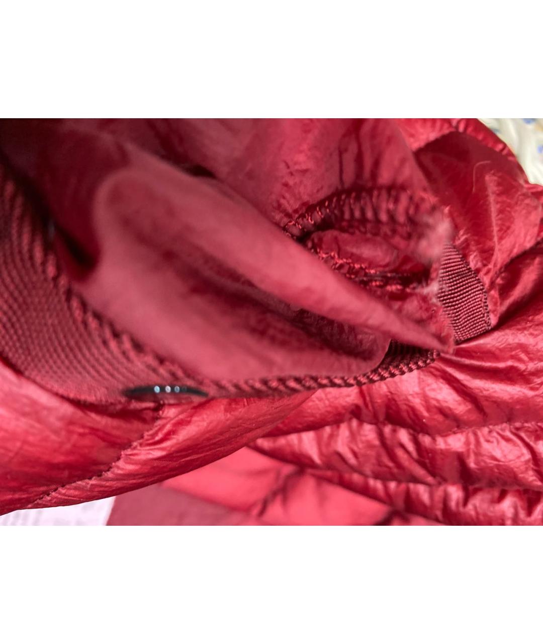STONE ISLAND Красный полиамидовый пуховик, фото 8