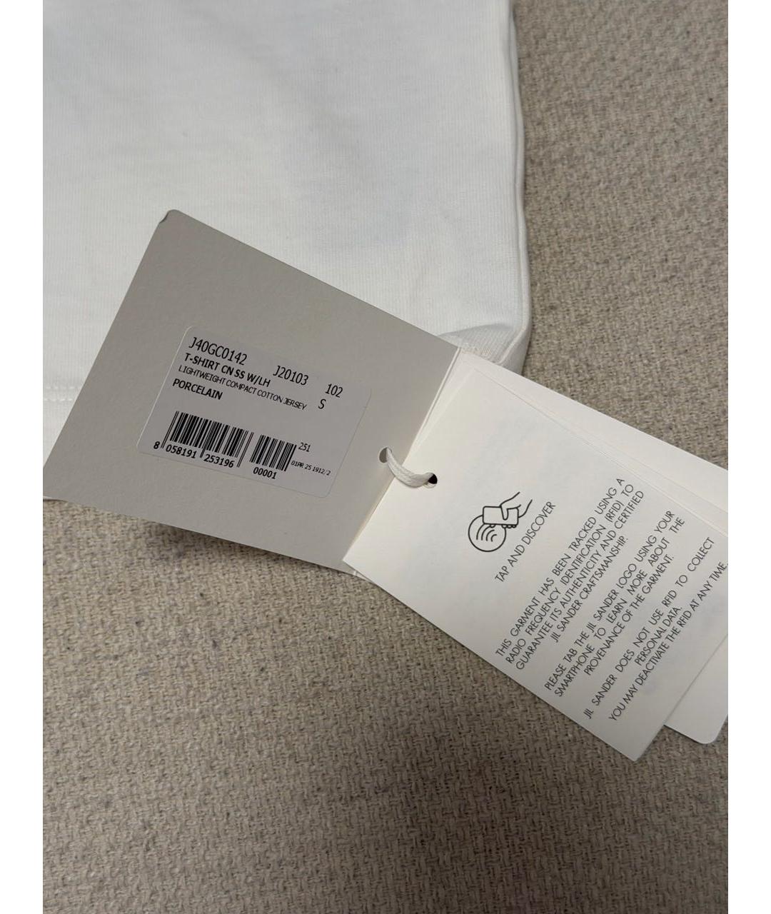 JIL SANDER Белая футболка, фото 6