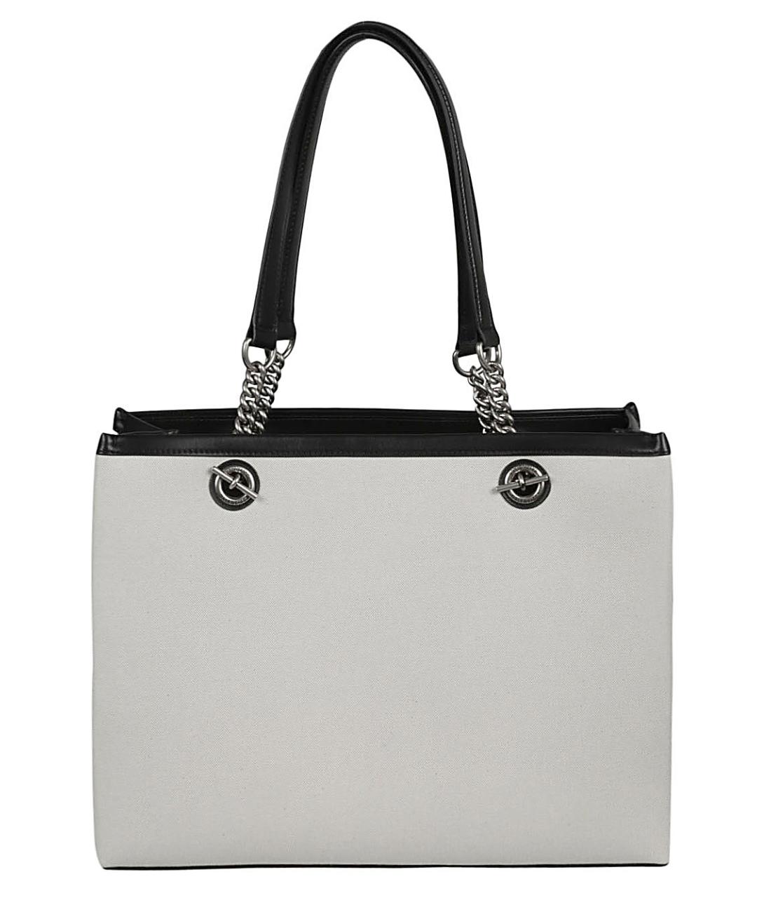 BALENCIAGA Белая хлопковая сумка тоут, фото 3