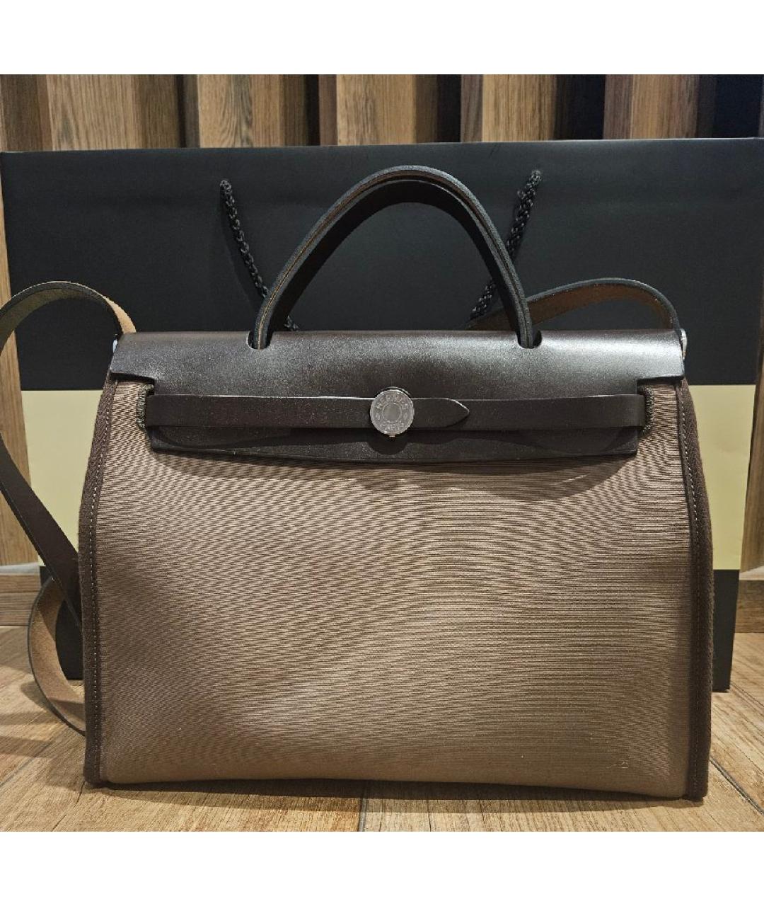 HERMES Бежевая сумка через плечо, фото 6