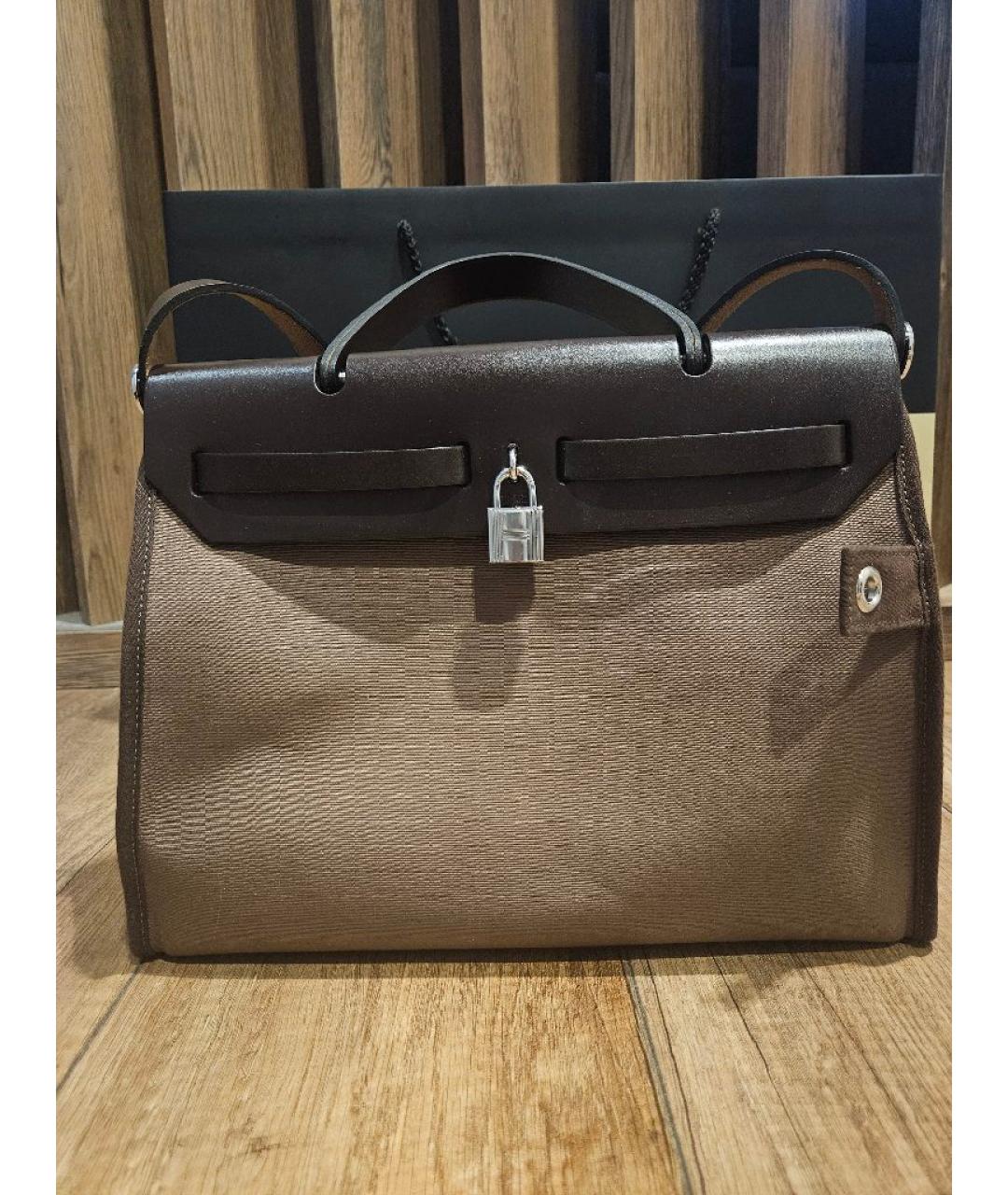 HERMES Бежевая сумка через плечо, фото 3