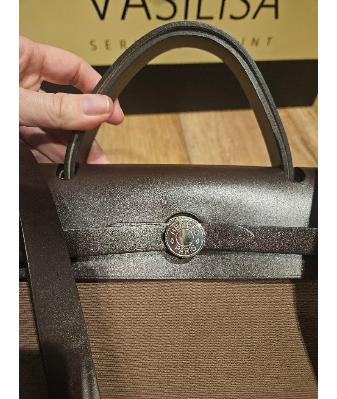 HERMES Бежевая сумка через плечо, фото 4