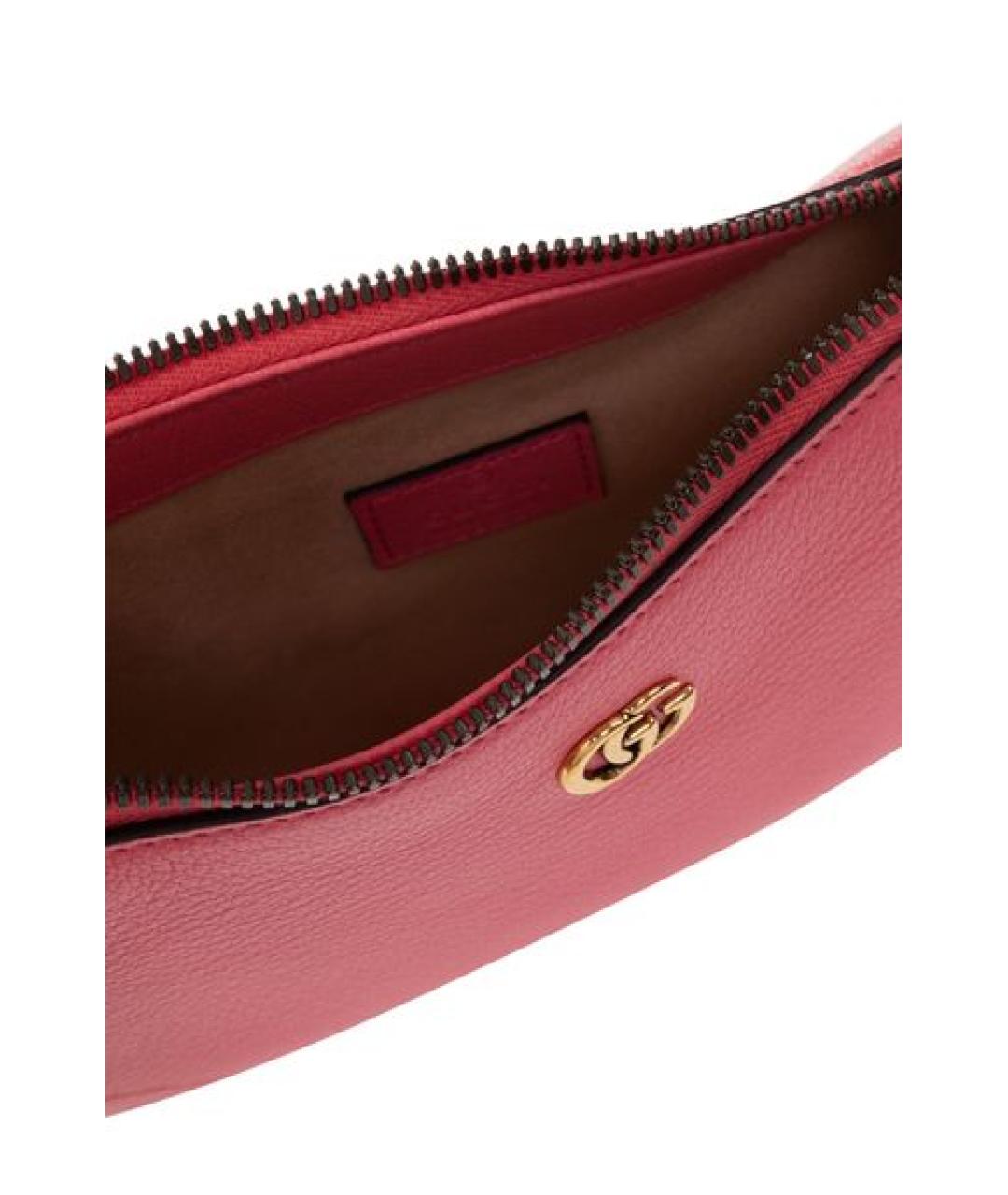 GUCCI Розовая кожаная сумка через плечо, фото 4