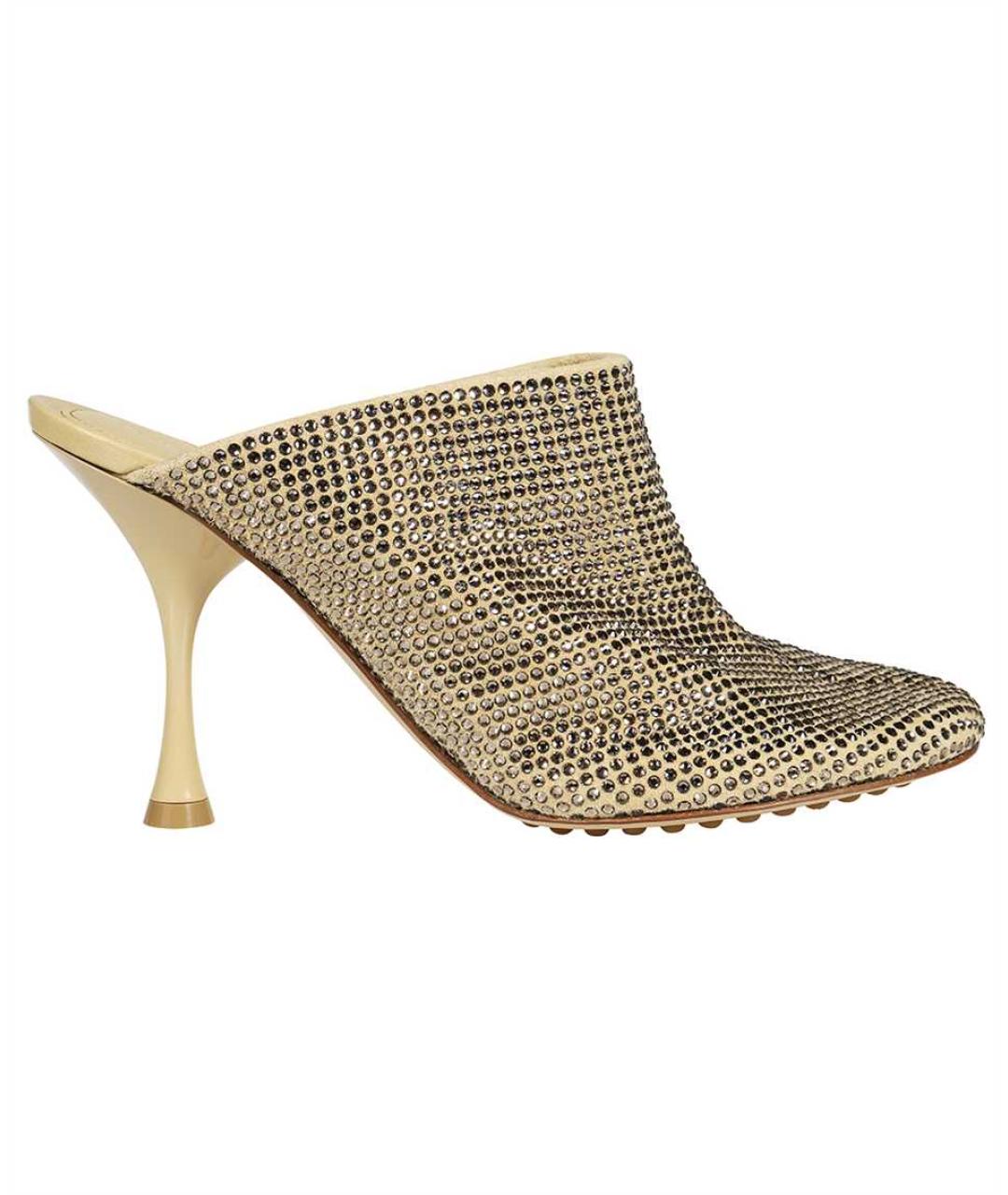 BOTTEGA VENETA Бежевые замшевые мюли, фото 1