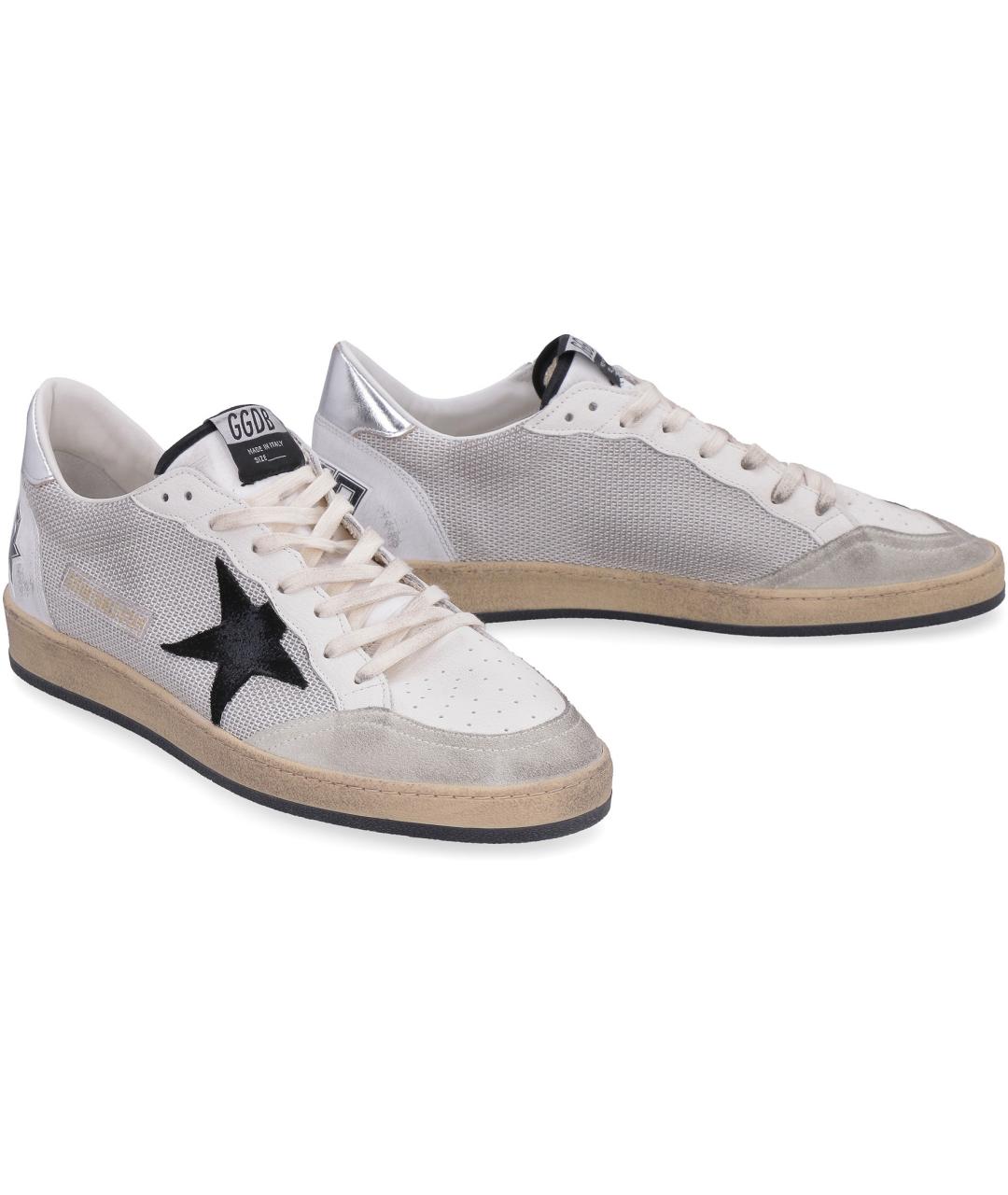 GOLDEN GOOSE DELUXE BRAND Серебряные низкие кроссовки / кеды, фото 2