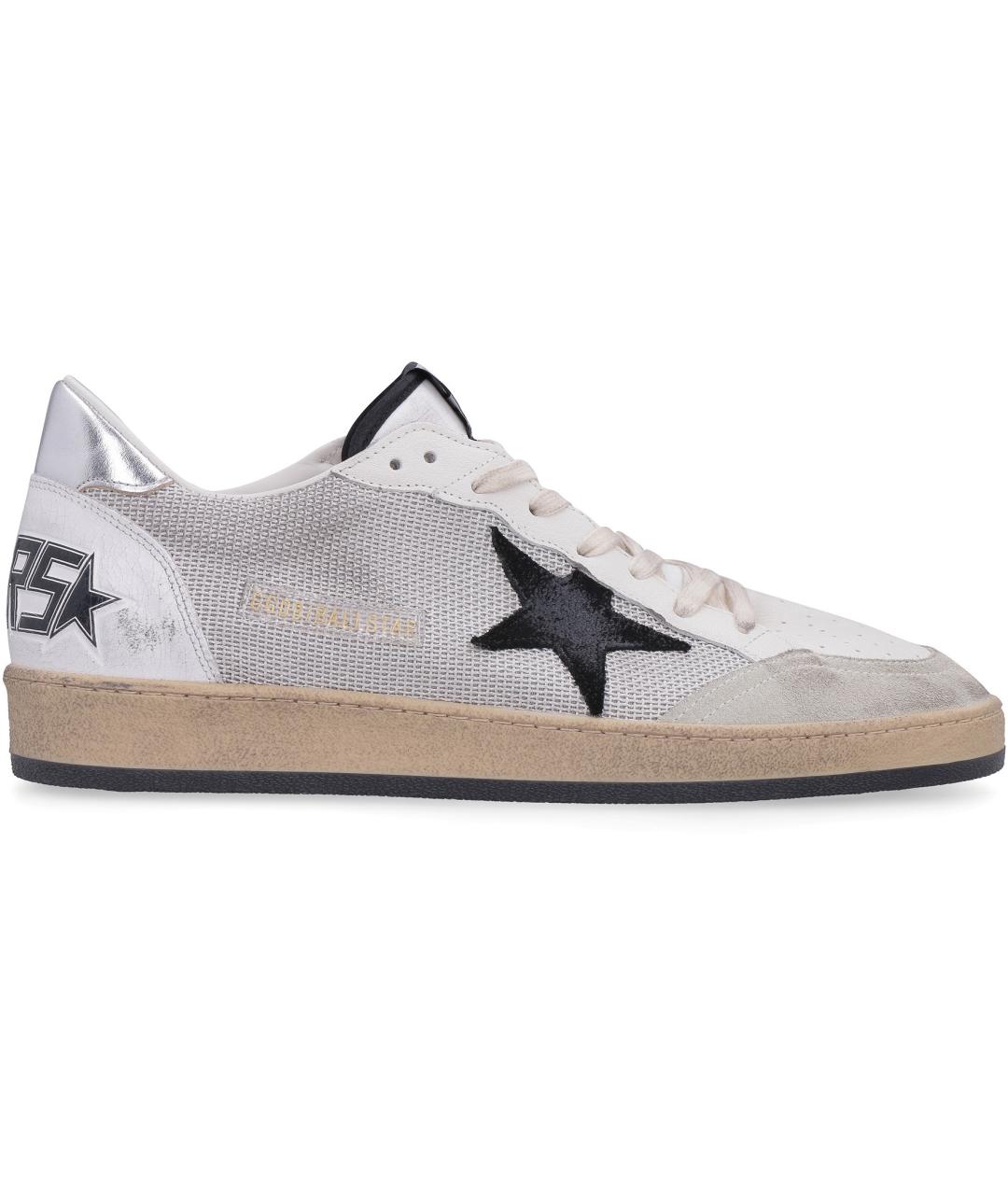 GOLDEN GOOSE DELUXE BRAND Серебряные низкие кроссовки / кеды, фото 1