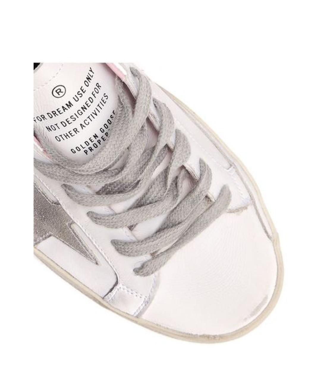 GOLDEN GOOSE DELUXE BRAND Белые кожаные кроссовки, фото 5