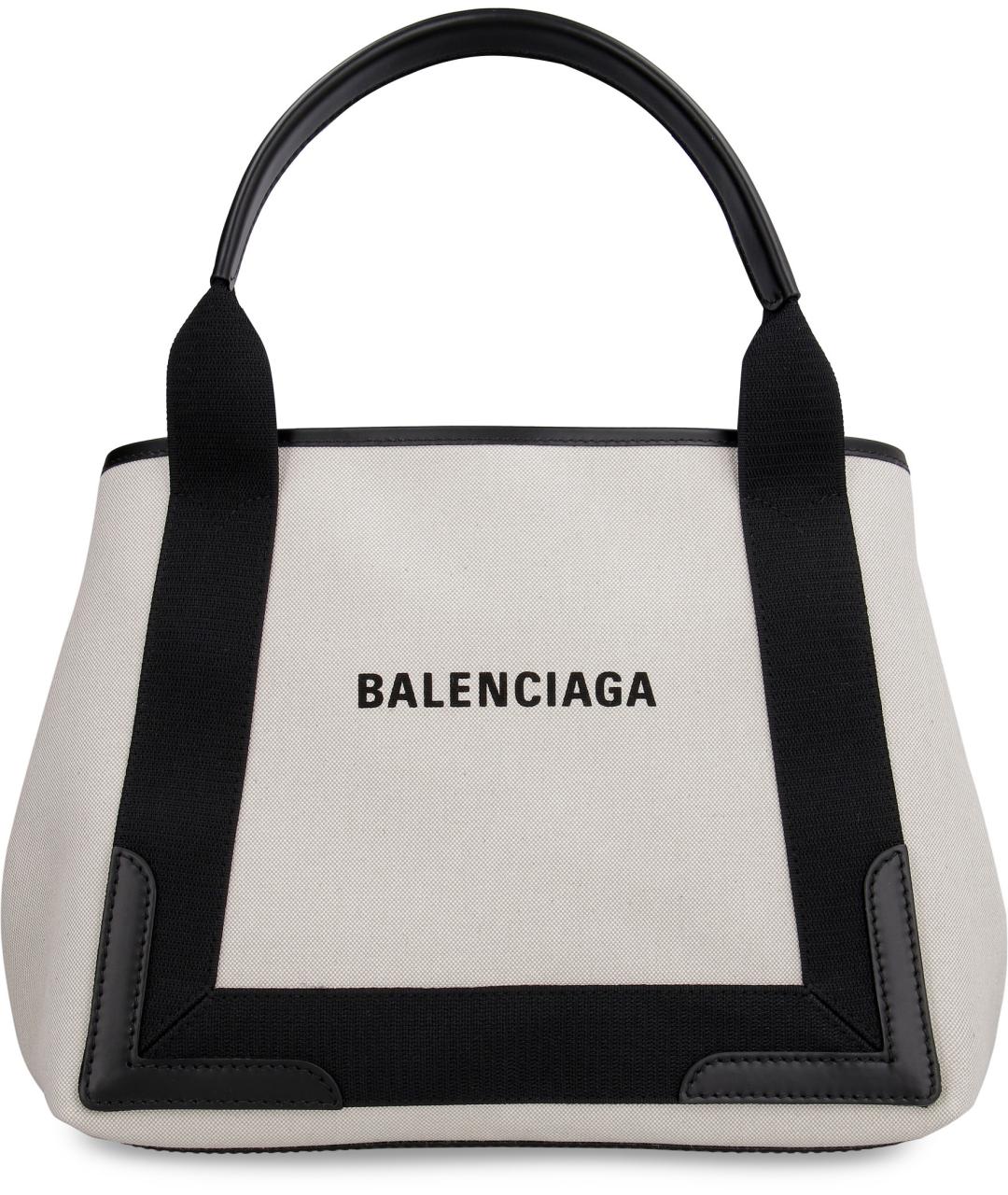 BALENCIAGA Бежевая хлопковая сумка тоут, фото 2