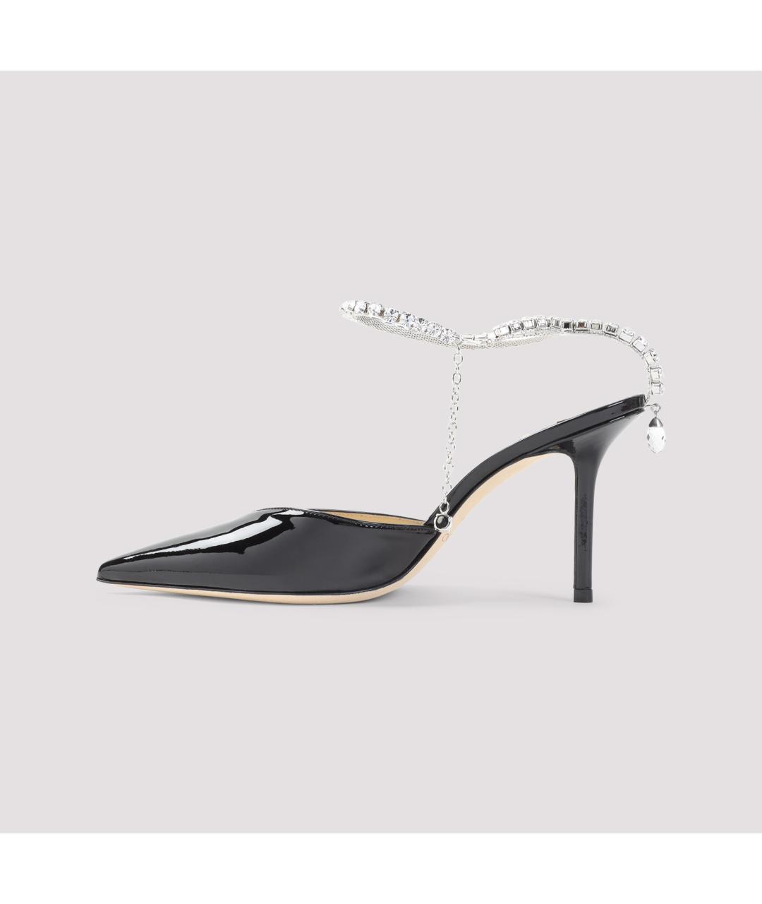 JIMMY CHOO Черные туфли из лакированной кожи, фото 4