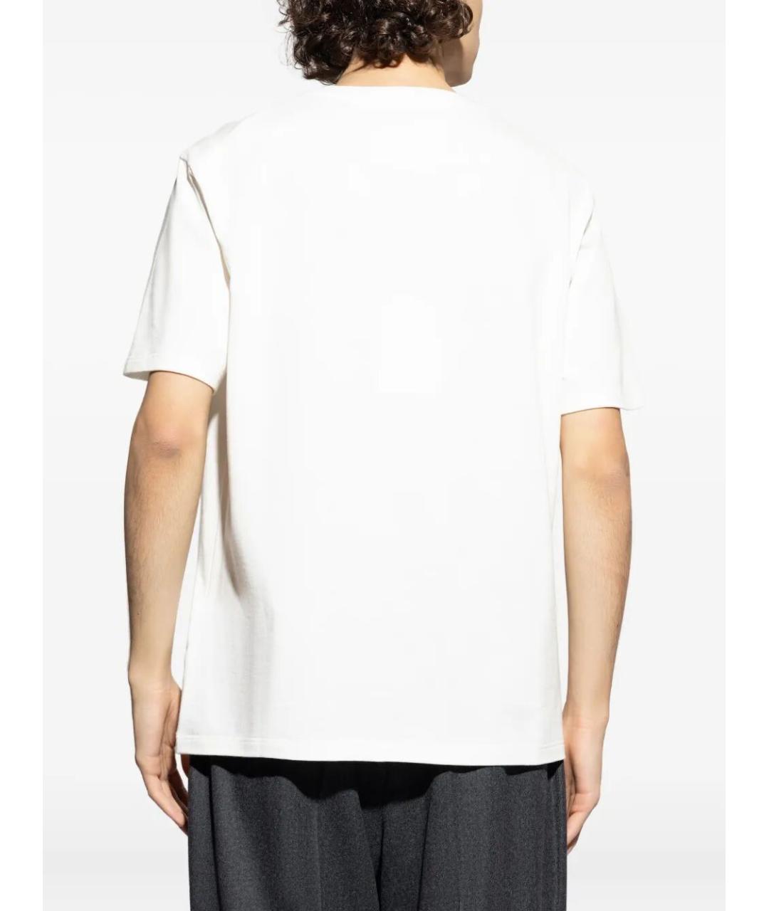 JIL SANDER Белая хлопковая футболка, фото 5