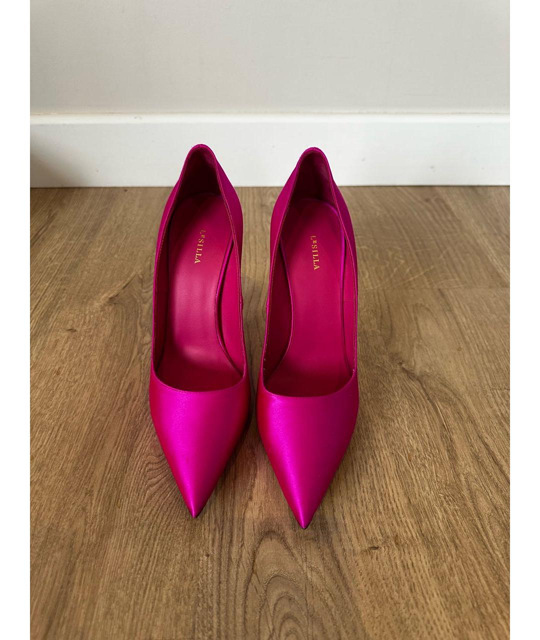 LE SILLA Фуксия текстильные туфли, фото 3