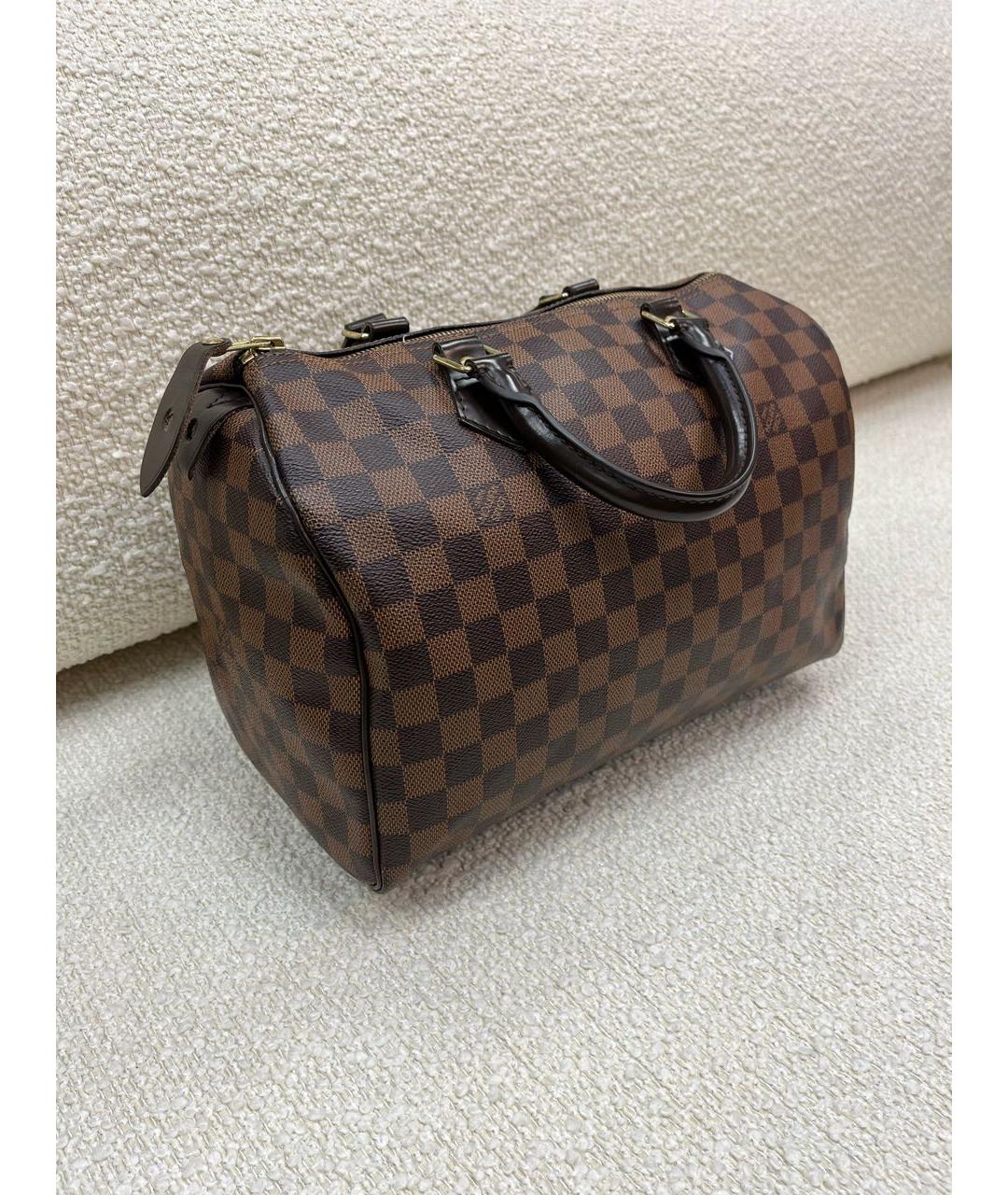 LOUIS VUITTON Коричневая сумка с короткими ручками, фото 2