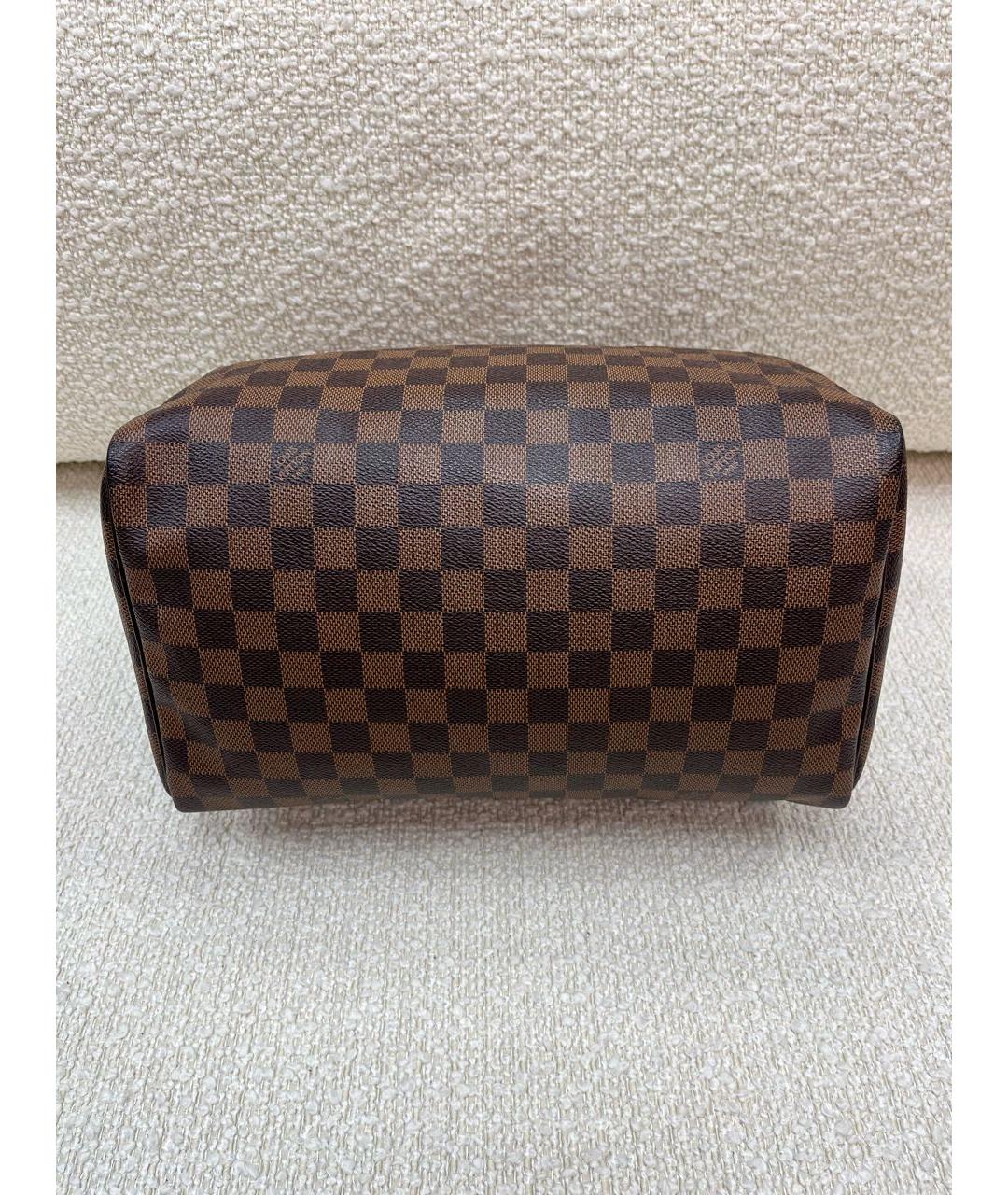 LOUIS VUITTON Коричневая сумка с короткими ручками, фото 5