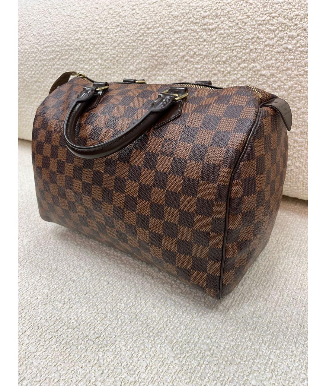 LOUIS VUITTON Коричневая сумка с короткими ручками, фото 8