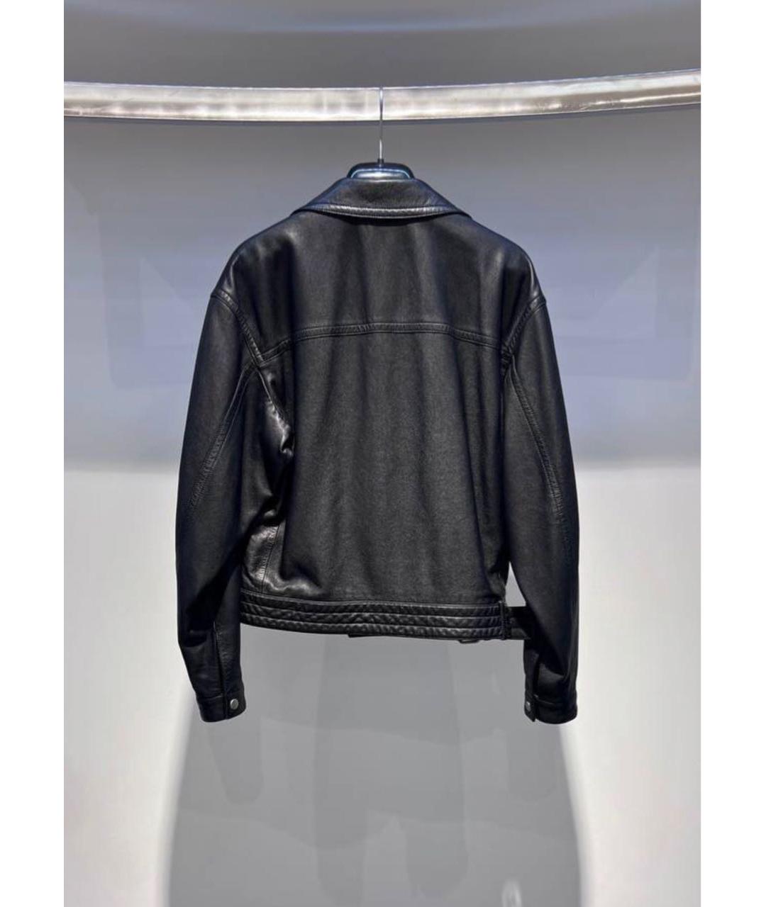SAINT LAURENT Черная кожаная куртка, фото 6