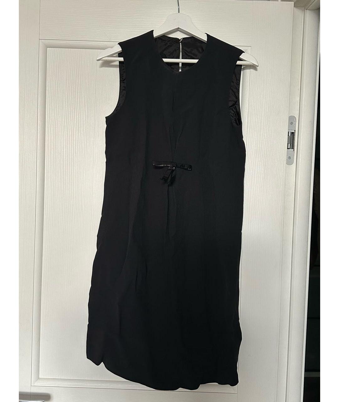 NO. 21 Черное вискозное коктейльное платье, фото 6
