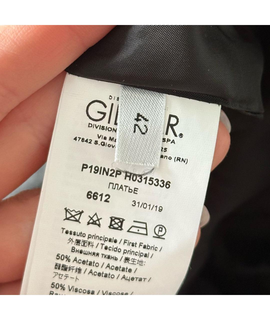 NO. 21 Черное вискозное коктейльное платье, фото 5