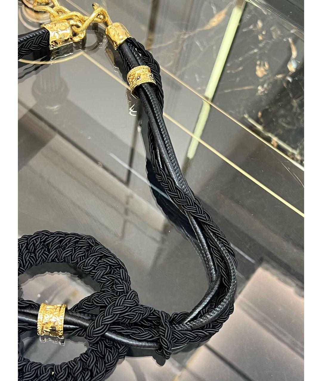 ROBERTO CAVALLI Черный ремень, фото 4