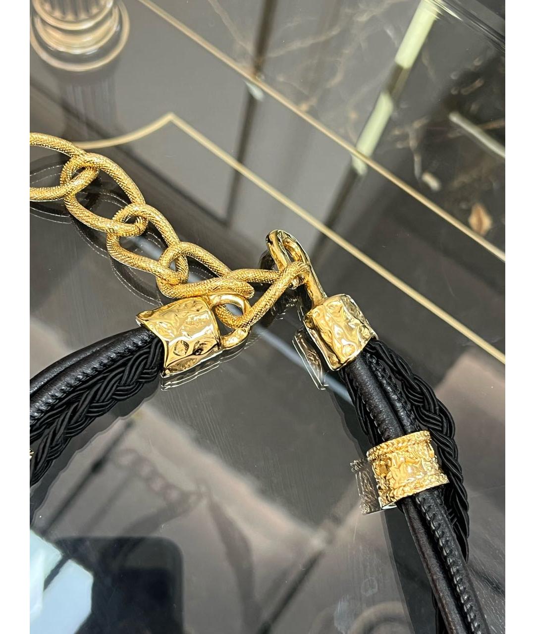 ROBERTO CAVALLI Черный ремень, фото 5