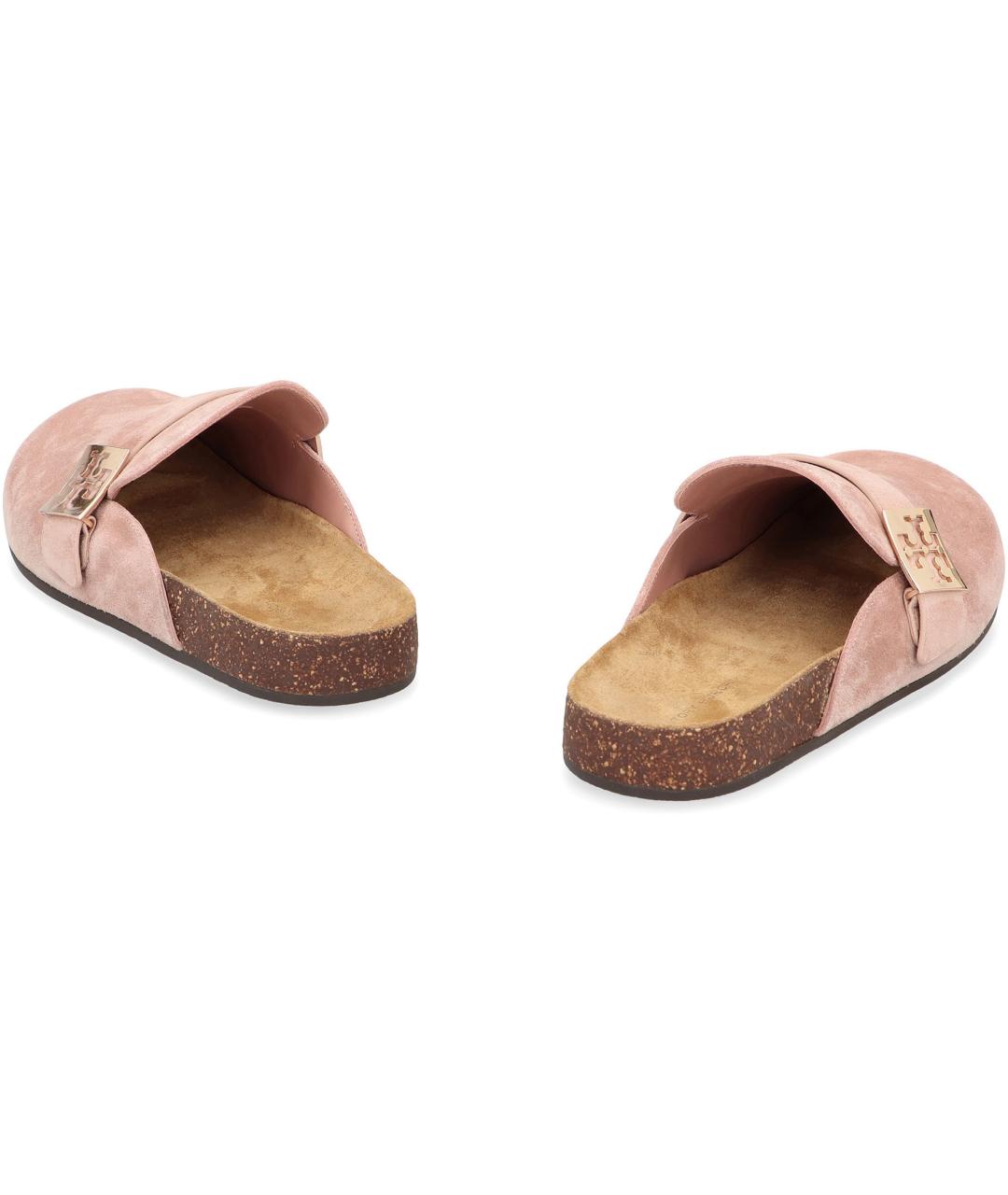 TORY BURCH Розовые замшевые сандалии, фото 4
