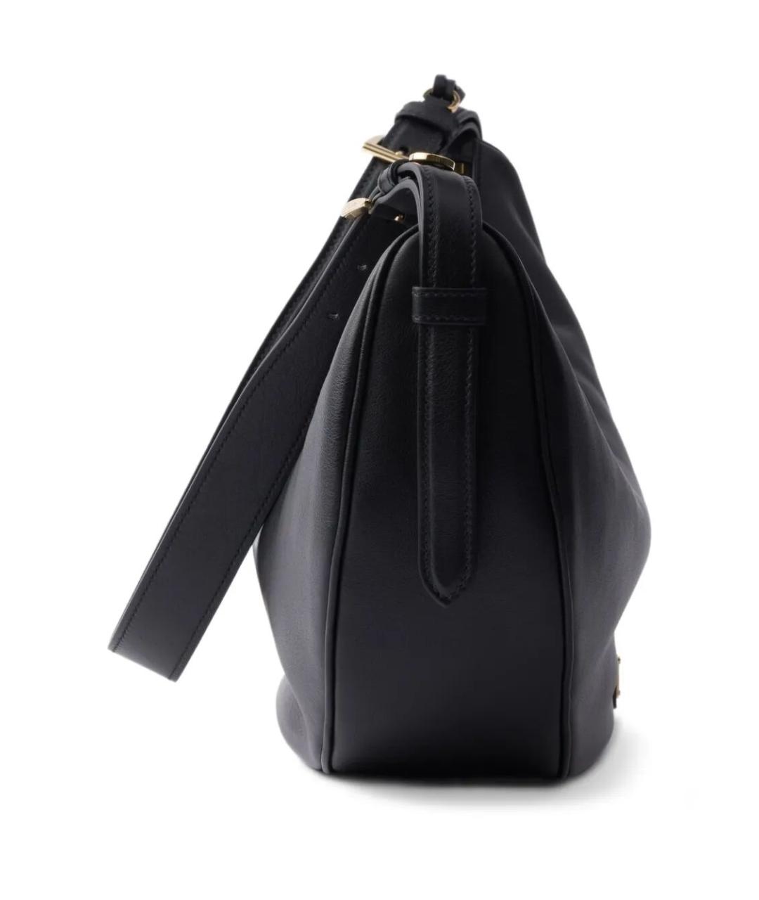 PRADA Черная кожаная сумка через плечо, фото 3