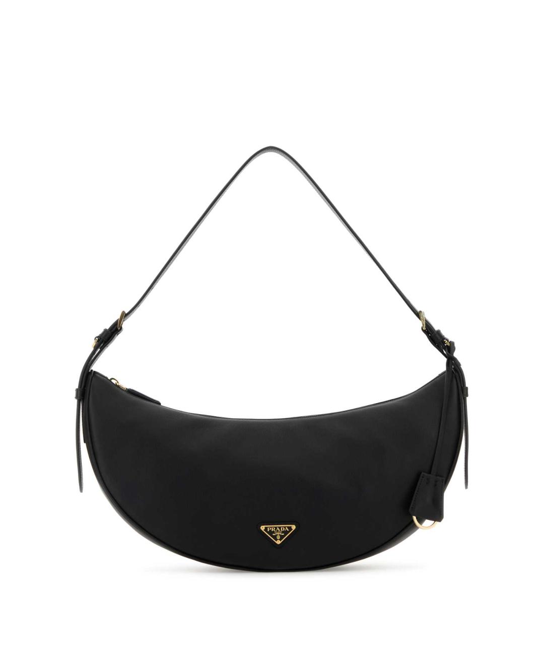 PRADA Черная кожаная сумка через плечо, фото 1