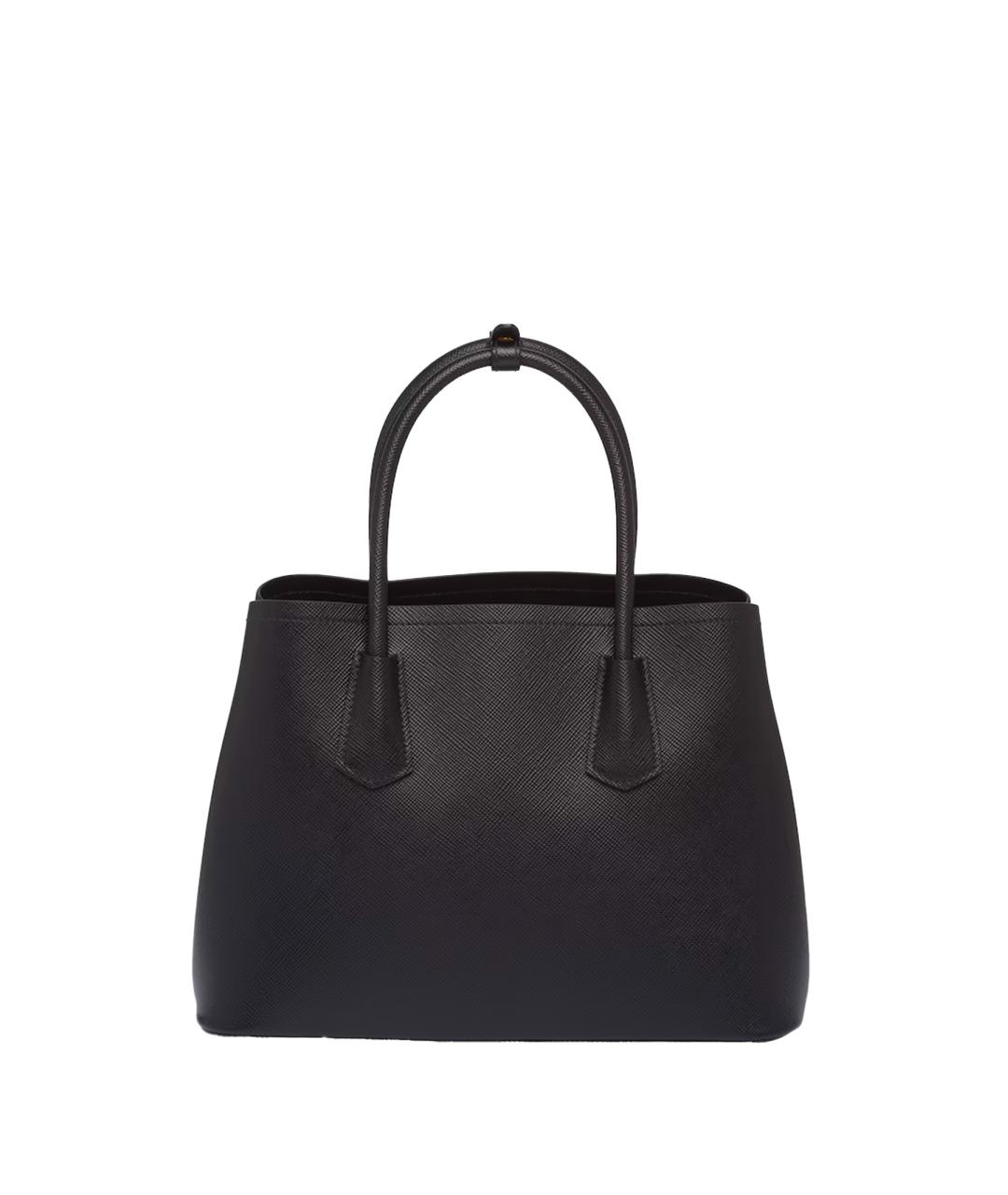 PRADA Черная кожаная сумка тоут, фото 2