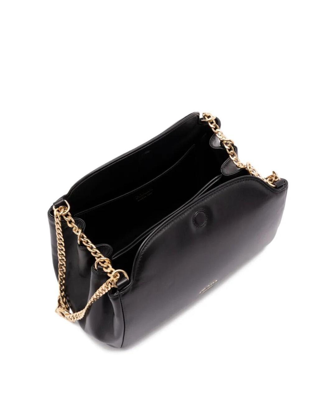 PRADA Черная кожаная сумка через плечо, фото 3