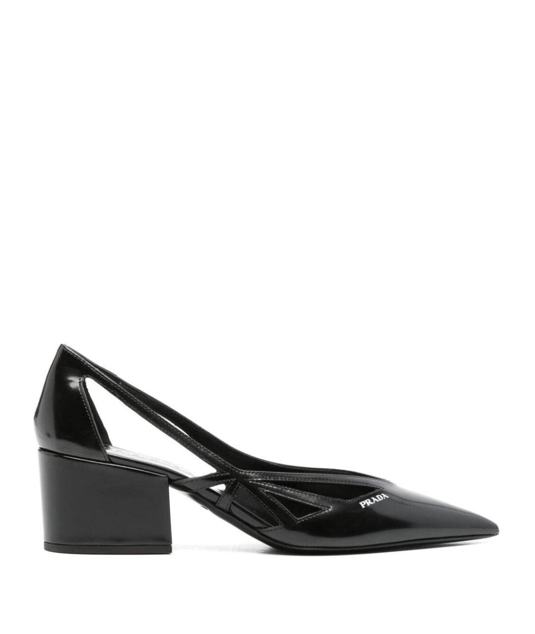 PRADA Черные туфли из лакированной кожи, фото 1