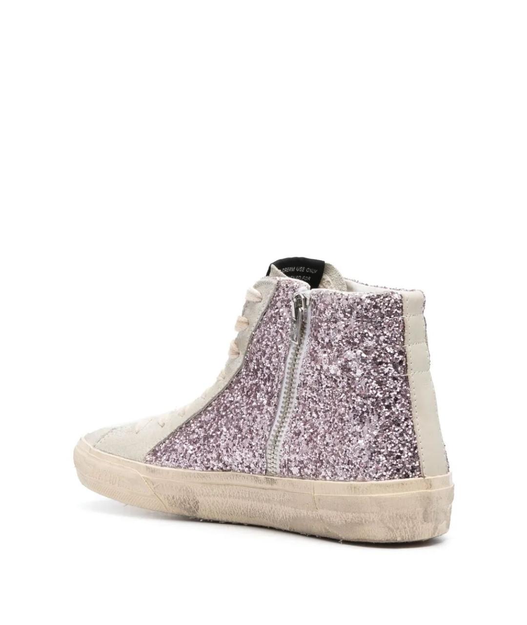 GOLDEN GOOSE DELUXE BRAND Розовые синтетические кроссовки, фото 3